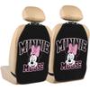 Kick Guard, 2-piece Set, Minnie Mouse Seat Back Pocket, Car Storage Pocket, Rear Seat