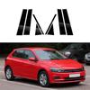 8 шт. глянцевые черные стойки для окон автомобиля, накладка, подходит для Volkswagen Polo 5-дверный хэтчбек 2019-2023, автомобильные наклейки