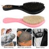 Men Beard Brush with Ergonomic Handle Nylon Boar Bristle Curved Wave Beard Straightener Brush Home Salon Men Mustache Grooming Styling Tools