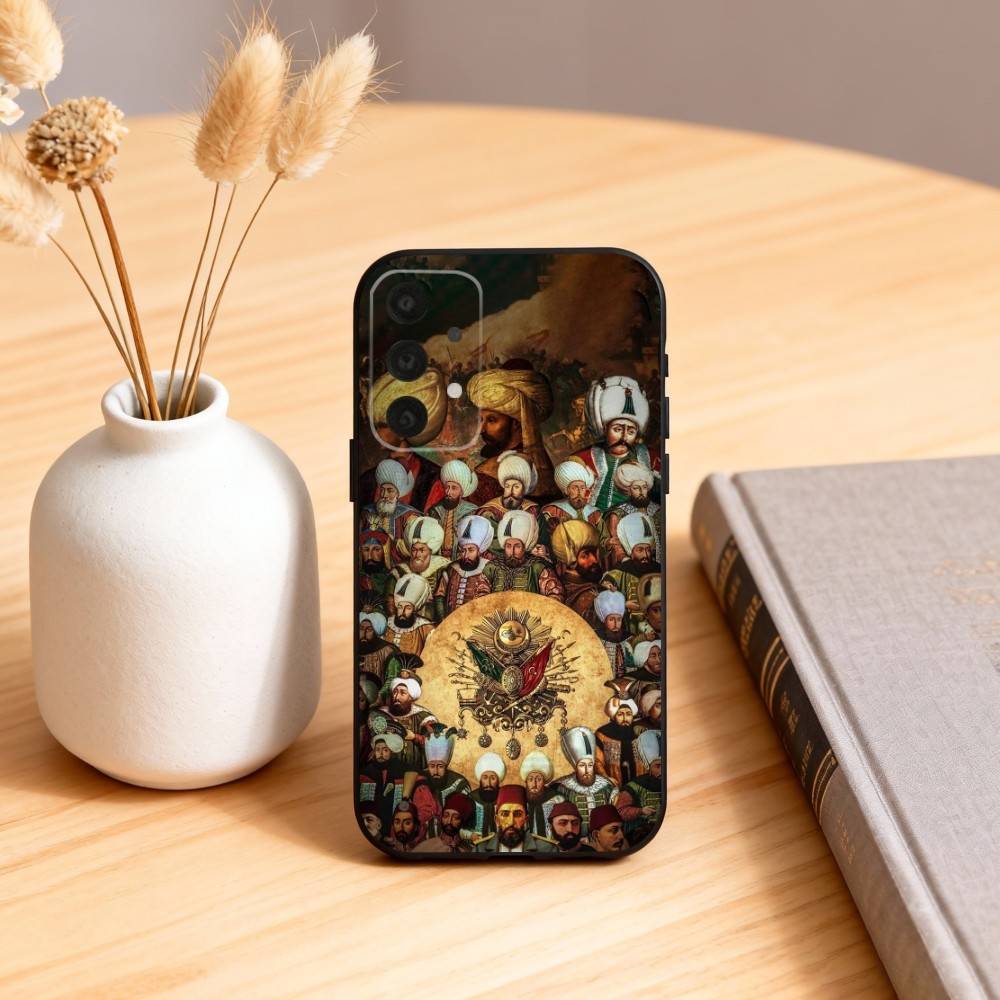 Крутой чехол для телефона Cool Empire O-Ottoman для Samsung S25,24,23,22,30,21,10,9,Ultra,Plus,Lite,FE,4,5 G Мягкий черный чехол