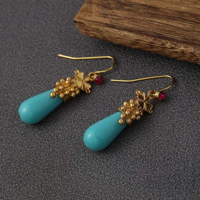 1 пара винтажных серег-подвесок из смолы, шармы, ювелирные украшения, подарок, подарки на день рождения для женщин, жены, девушек, для нее