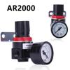 AR2000 Резьба G1/4'' Клапан-регулятор сброса давления для компрессора с пневмоуправлением с фитингом 4 мм 6 мм 8 мм 10 мм 12 мм