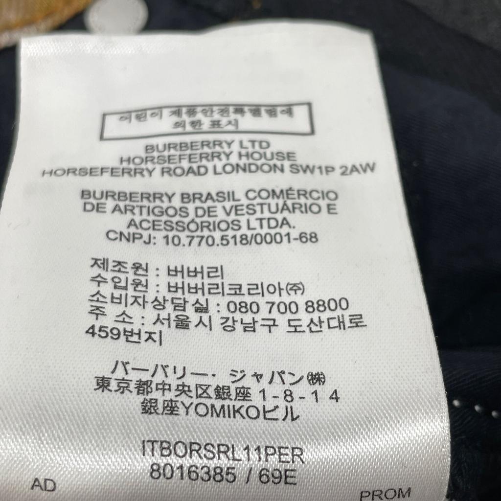 Burberry 8016385 Black X White Sightline Denim Pants Bottoms 26 blackUsed