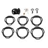 New Chastity Cage Curve Rings Fidelity Cage S M L Size Cock Cage with 6 Penis Ring Invisible Adult Sex Toy for Male SM Sex Game