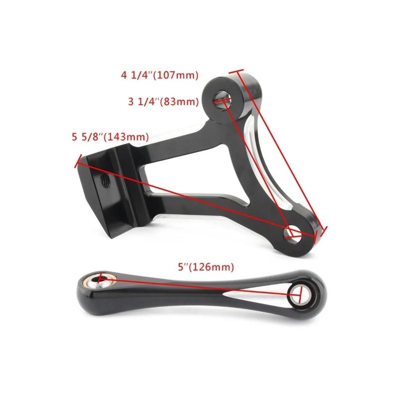 Fit for Motorcycle Front Engine Mount Bracket Stabilizer Rod Link Lever Harley Touring Electra Street Road Glide Road King 09-up