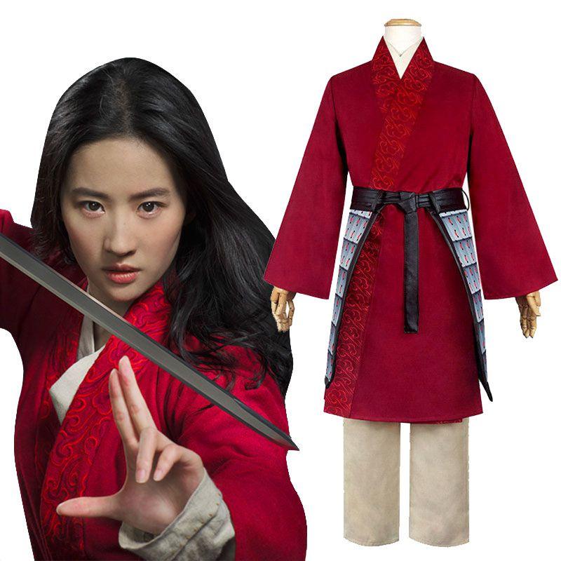 Beautifully Crafted Hua Mulan Cosplay Costume For Halloween And Parties With Soft Material