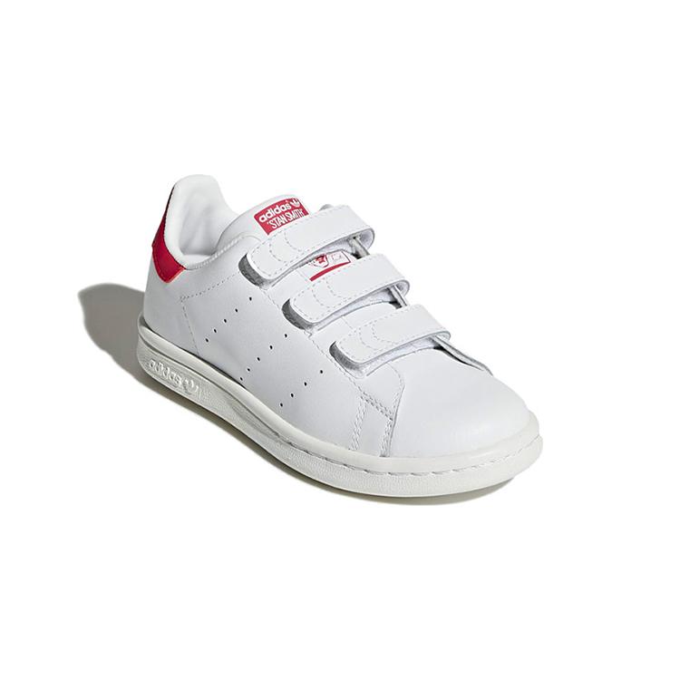 Adidas Originals Cf C Leather Vintage Low top Skateboard Shoes White Red Children Aged 3 7 Years Old B32706