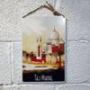 Venice Tourism Metal Poster, Vintage Travel Wall Art