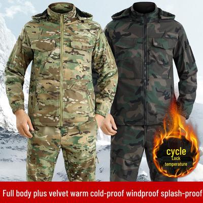 Рабочий костюм из арктического флиса Осень/Зима: Водоотталкивающий, морозостойкий горнолыжный костюм для мужчин и женщин - Идеально подходит для альпинизма и велоспорта.