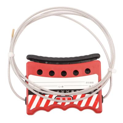 Блокировка Tagout Cable Lock 4 мм Управление Рукояткой Регулируемый тросовый замок из нержавеющей стали безопасности