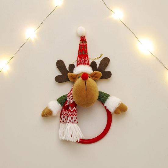 Рождественское полотенце, подвесные праздничные декоративные принадлежности, снеговик, Санта-Клаус, лось, дизайн, идеальный подарок своими руками