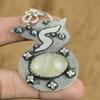 Natural Garden Quartz Gemstone Pendant 925 Sterling Silver Indian Jewelry