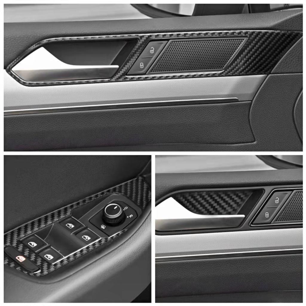 Наклейки для внутренней отделки автомобиля из углеродного волокна для Volkswagen VW Magotan Arteon 2017-накладка на центральную консоль автомобиля