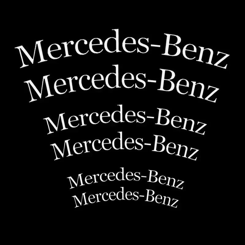 CRN1 6pcs Car Caliper Sticker Wheel Hub Decals Decoration For Mercedes Benz AMG W203 W206 W220 W205 W211 W212 W201 W210 W108 W168