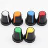 10Pcs 6mm Plastic Threaded Knurled Potentiometer Knobs Caps 15*17mm