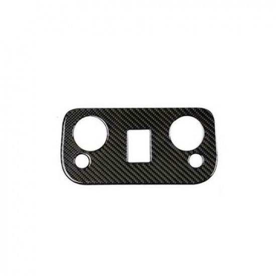For Ford Mustang 2015- Real Carbon Fiber Front Reading Light Lamp Frame Trim