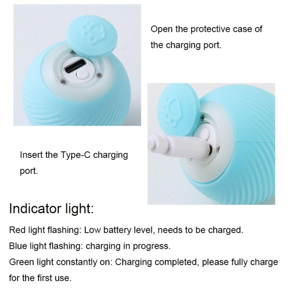 Автоматический интеллектуальный гравитационный мяч для домашних животных, силиконовый движущийся гравитационный мяч для домашних животных, самостоятельный Hi