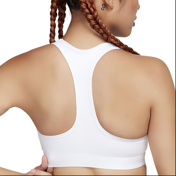 (WMNS) Nike Swoosh Medium-Support Sports Bra 'White' Women's FB4081-100