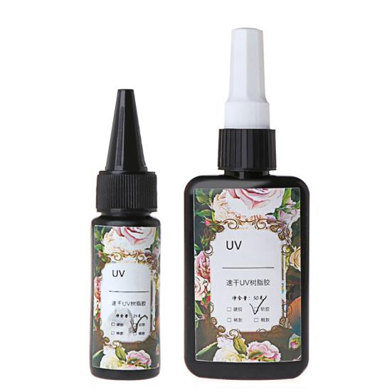 25/50 г УФ-отверждаемая смола, быстросохнущий клей, клей для изготовления ювелирных изделий своими руками, художественные ремесла