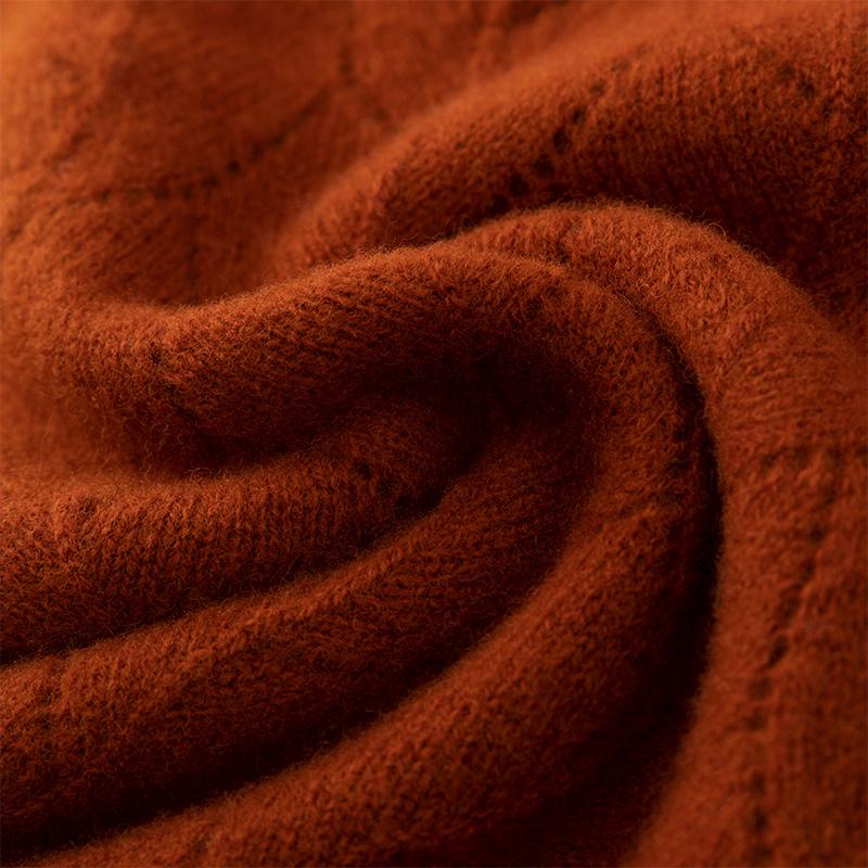 Women's Cashmere Neck Cover Qinghe Cashmere 30% Cashmere 70% Wool Women's Autumn and Winter Cashmere Scarf Soft and Warm