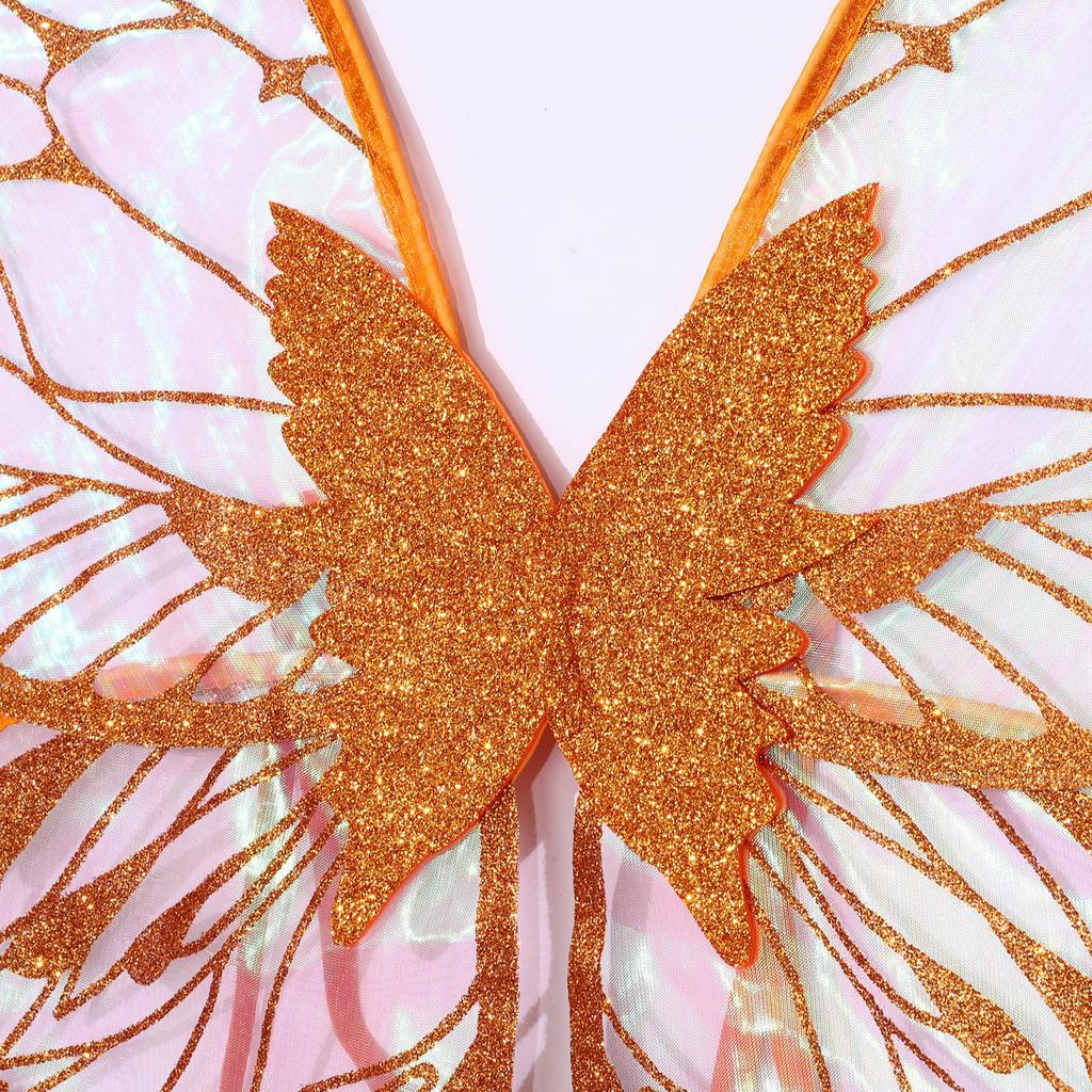 Костюм «Крылья бабочки и эльфийские уши» — полный набор аксессуаров для взрослых и детей, идеально подходящий для ролевых игр в стиле феи, маскарада и Хэллоуина.