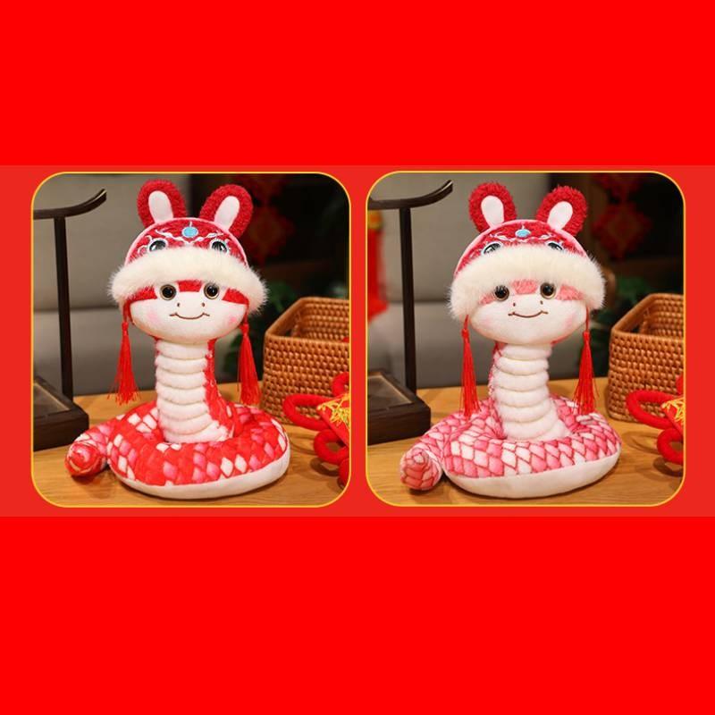 Plush Snake Year Toy Cute Cartoon Girl Children Birthday Decorative Gift Doll