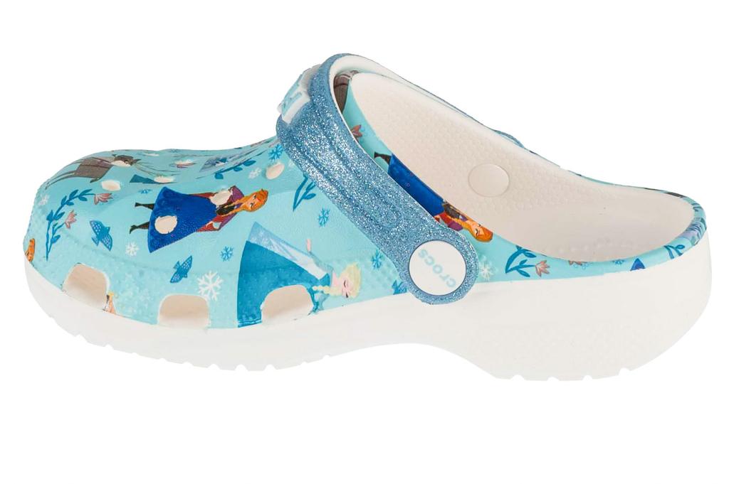 Crocs Детские сабо Frozen Baya, для девочки, синие шлепанцы