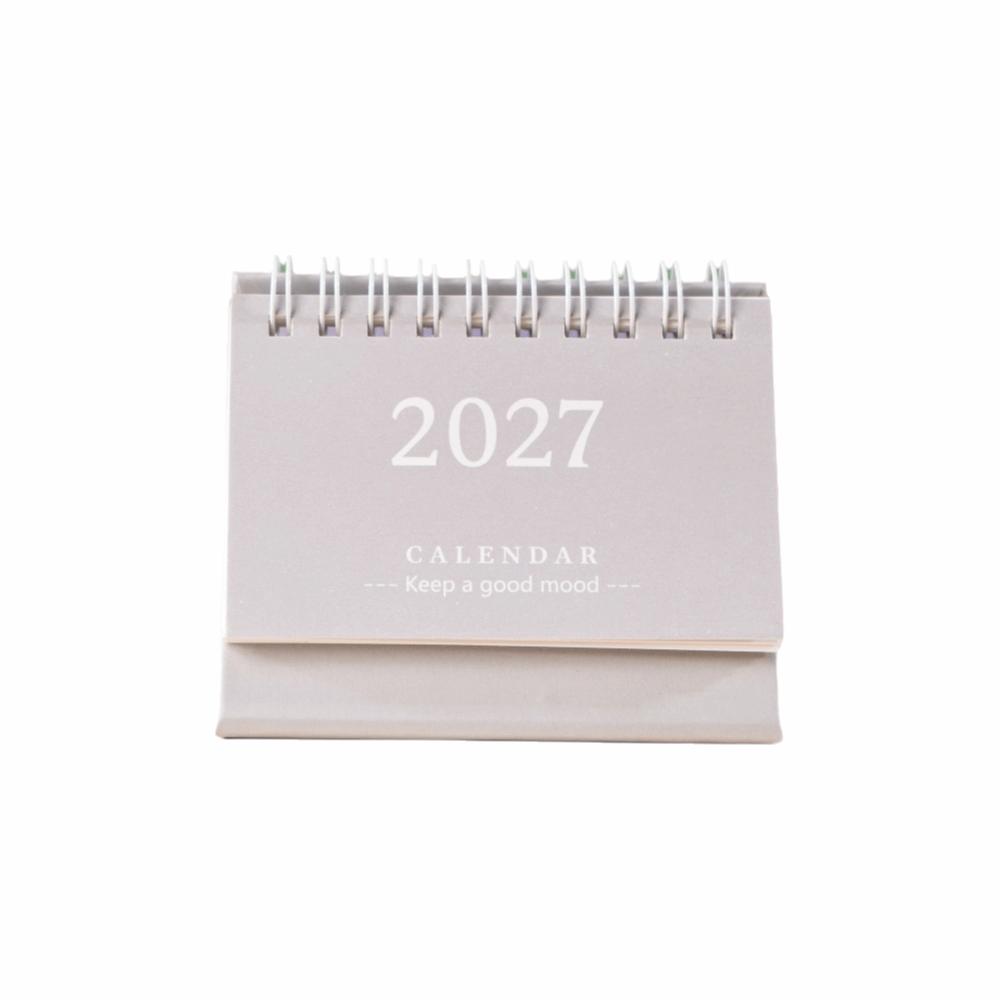 Mini Standing Calendar Coil Flip Calendar New 2027 Desk Calendar Desk Planning