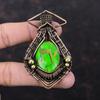 Copper Green Turquoise Pendant Copper Wire Wrapped Pendant Handmade Jewelry Gemstone Pendant Wire Wrap Jewelry Copper Jewelry Gift For Women