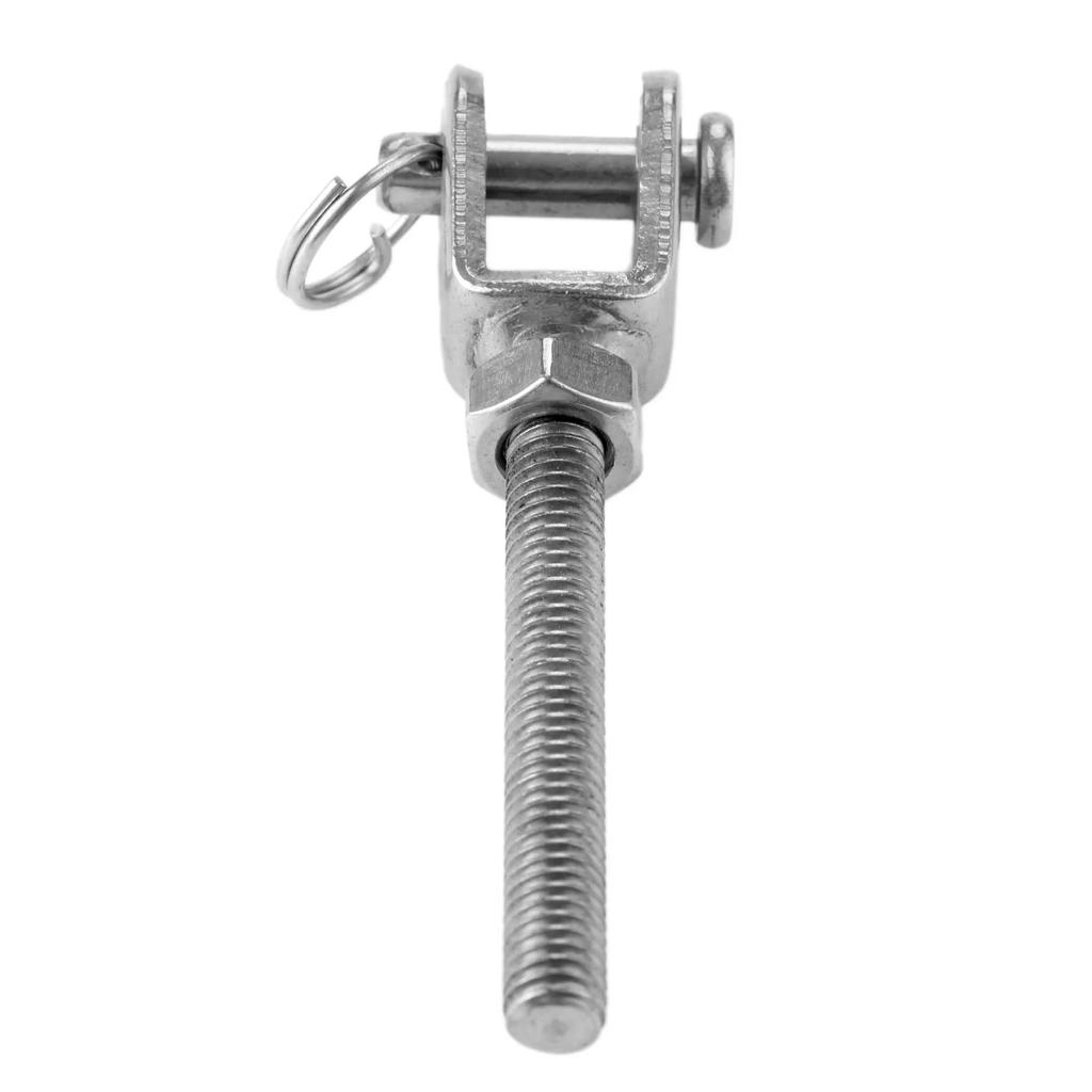 1Pc M5 M6 M8 M10 M12 304 Stainless Steel Jaw Open Bolt & Nut Replacement Turnbuckle Rigging Screw Parts