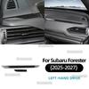 Real Soft Carbon Fiber Dashboard Trim Strip For Subaru Forester 2025 2026 2027 Driver and Passenger Side Interior Accessories
