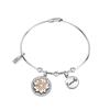 LA PETITE STORY Bracelet - Two-Tone Metal - White - 17 Cm