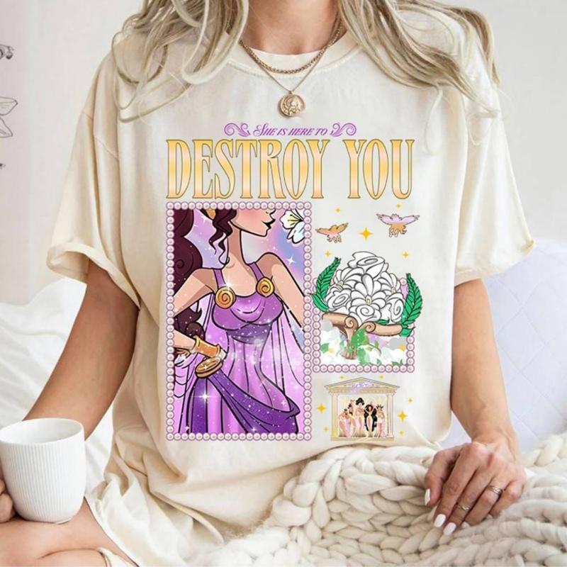 s Hercules Shes Here To Destroy You Pattern Womens Tshirt Four Seasons New Neutral Leisure Fashion Street Wear