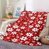1pc Floral Pattern Lightweight Flannel Blanket, Comfortable and Warm Blanket, for Office and Camping Sofa Bed, Livingroom075