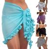 Chic Bathing Skirt Wrinkle-resistant Sun Protection Washable Sexy Women Beach Party Cover-up for Water Sports