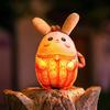 Светящийся фонарь-кролик на праздник середины осени 2025: Сделанное вручную тканевое светящееся подвесное украшение для детей