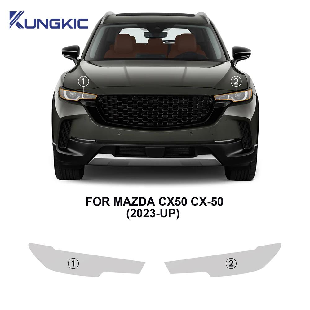 Pre-Cut Clear TPU Paint Protection Film for Mazda CX-50 2023 Up Headlight Rearview Mirror B C Pillars