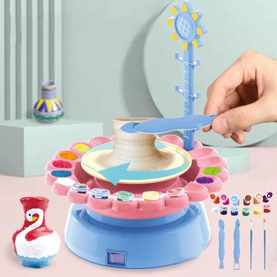 JM Shop DIY Handmade Creative Soft Slime Электрический гончарный круг Art Craft Kit Machine