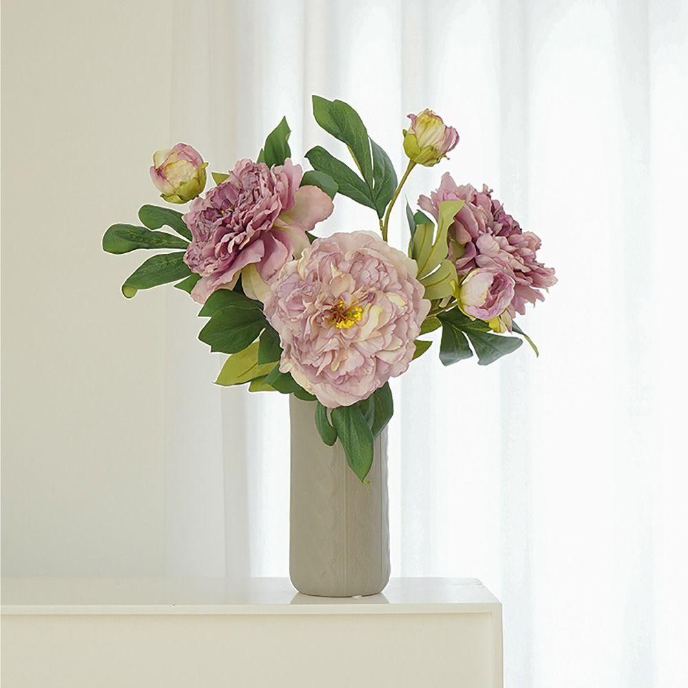2 Головы сожженных искусственных цветов Букет Большие пионы Искусственные цветы Имитация для свадебного украшения дома