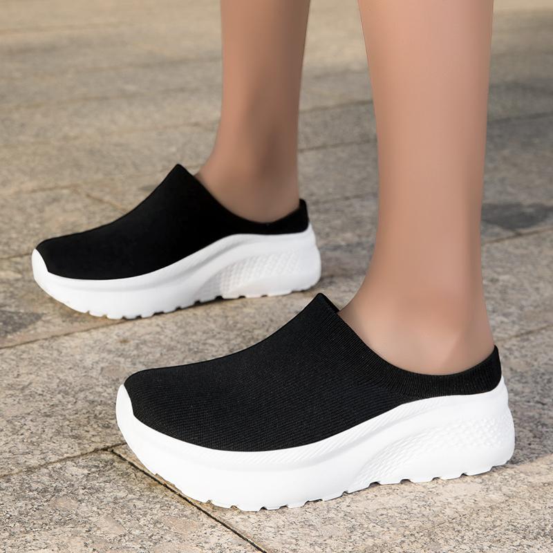 Wide Barefoot Women Slippers Sandals Breathable Mesh Thick Sole Flat Walking Shoes Home Slippers Couple Shoes Men Slippers