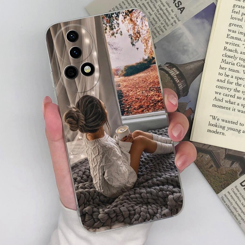 Чехол для Huawei Nova Y72 Pura 70 Nova 12i 12 Pro 5G SE, чехол для телефона, модный чехол для телефона для девочек и мальчиков, прозрачный силиконовый мягкий противоударный бампер из ТПУ, чехол для Honor X8b