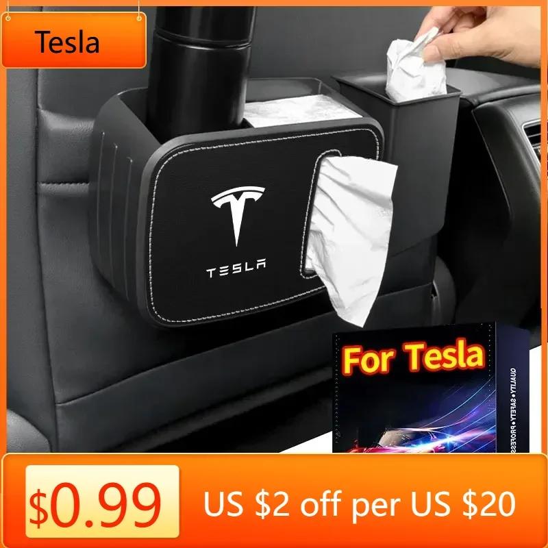 Автомобильная наклейка Логотип автомобиля Tesla Новый стиль Мусорное ведро Автомобильный органайзер Кейс для хранения Держатель Мусорный бак Для Tesla model 3 model X Y стиль