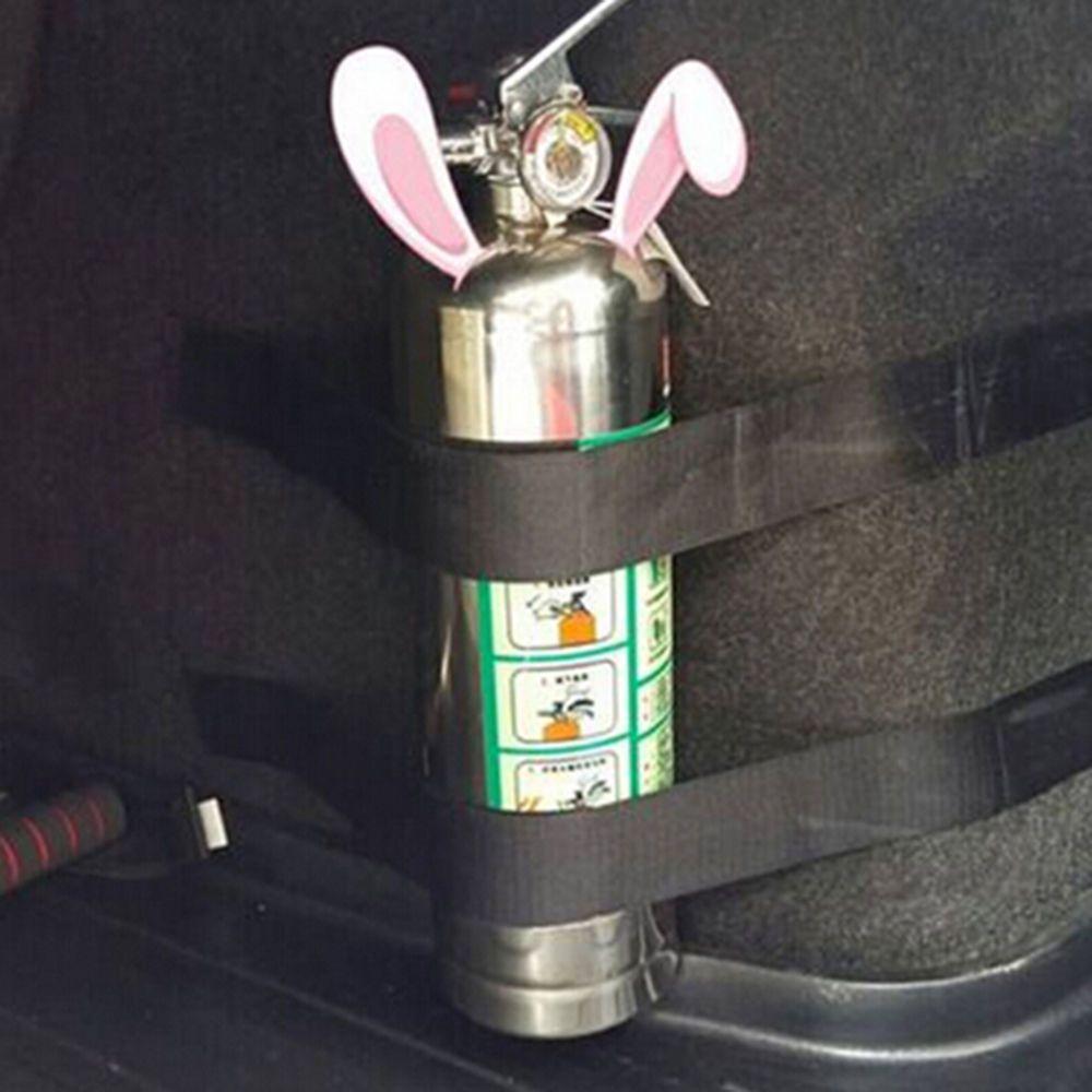 5PCS Safety Black Nylon Fire Extinguisher Holder Magic Buckle Car Trunk Bag Bandage Tape