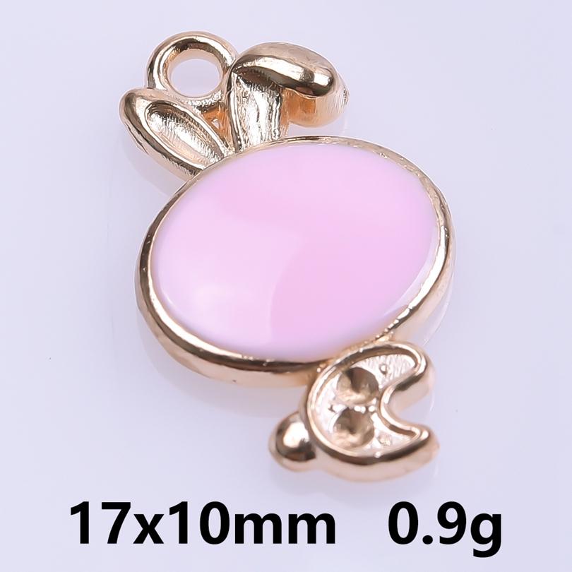 Pink Love Girl Accessories Enamel Bulk Charms For Jewelry Making Supplies Moon/Flower/Butterfly Pendants Charm DIY Earring Craft