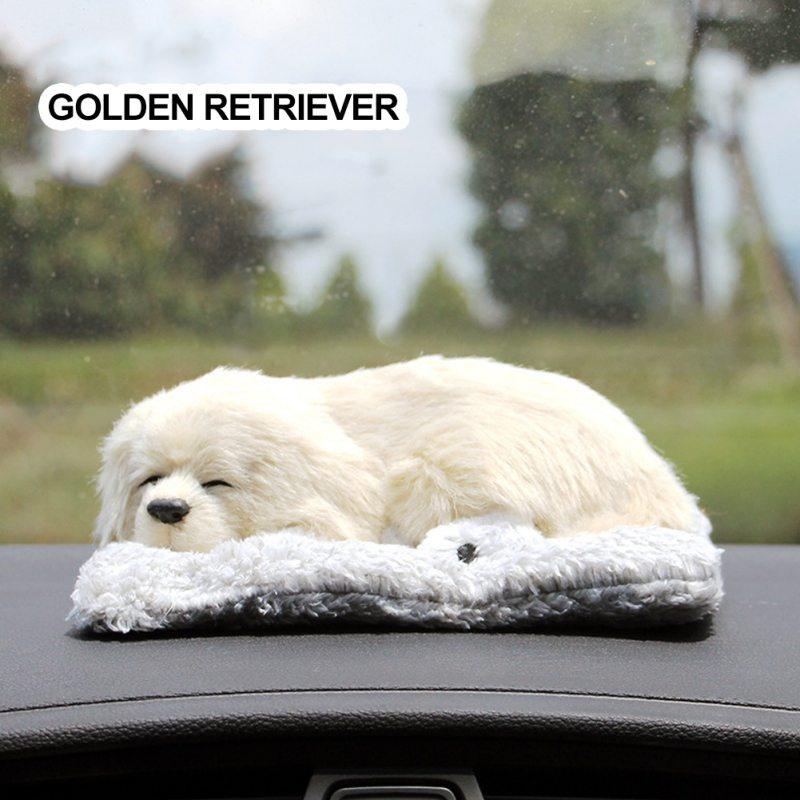 Lovely Simulation Doll Dog Car Ornaments Decoration