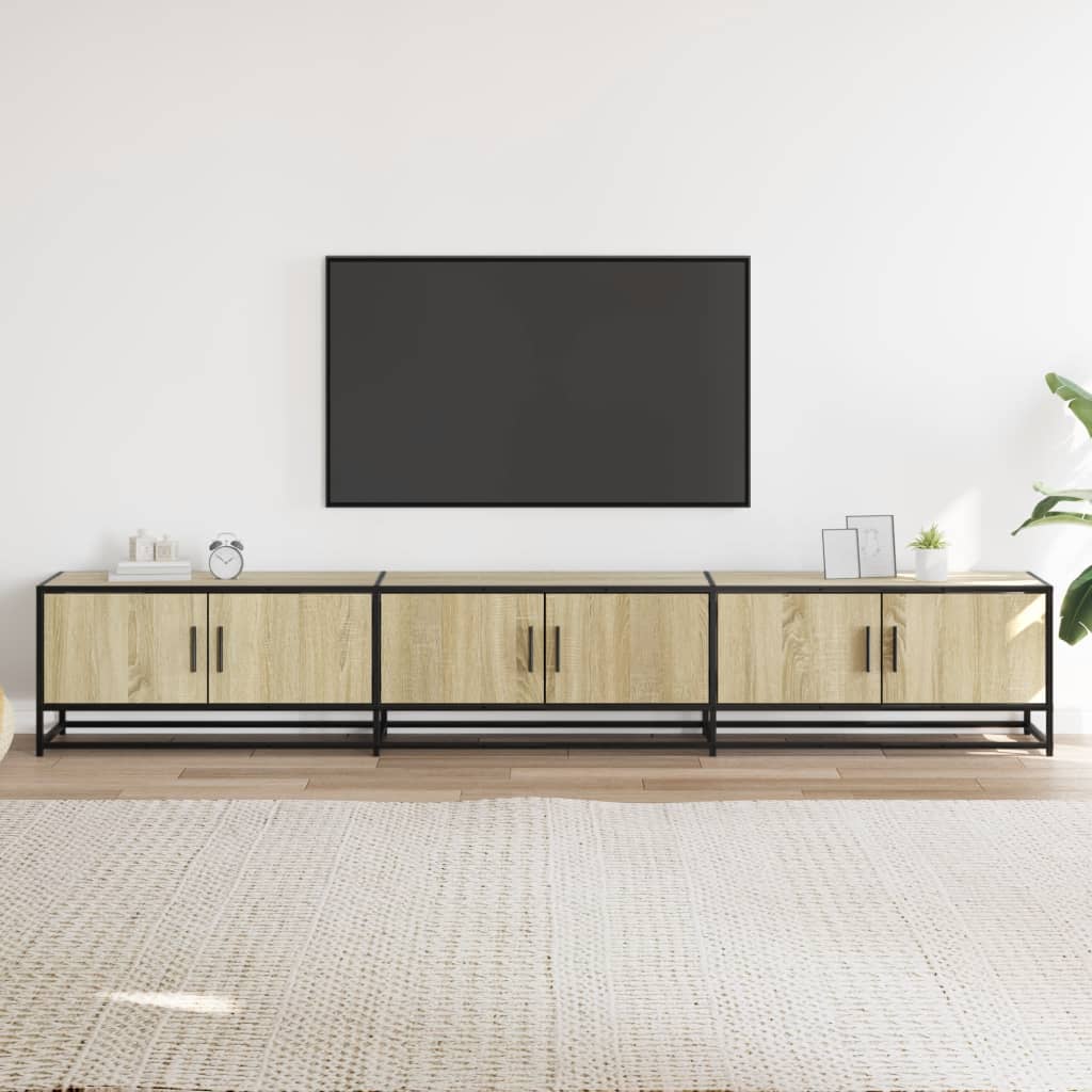 Vidaxl Szafka Pod Tv, Dąb Sonoma, 240X35X41Cm, Materiał Drewnopochodny