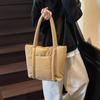 Nylon Large Capacity Handbag with Compartments Puffer Carryall Bag Casual Shoulder Bag  Women