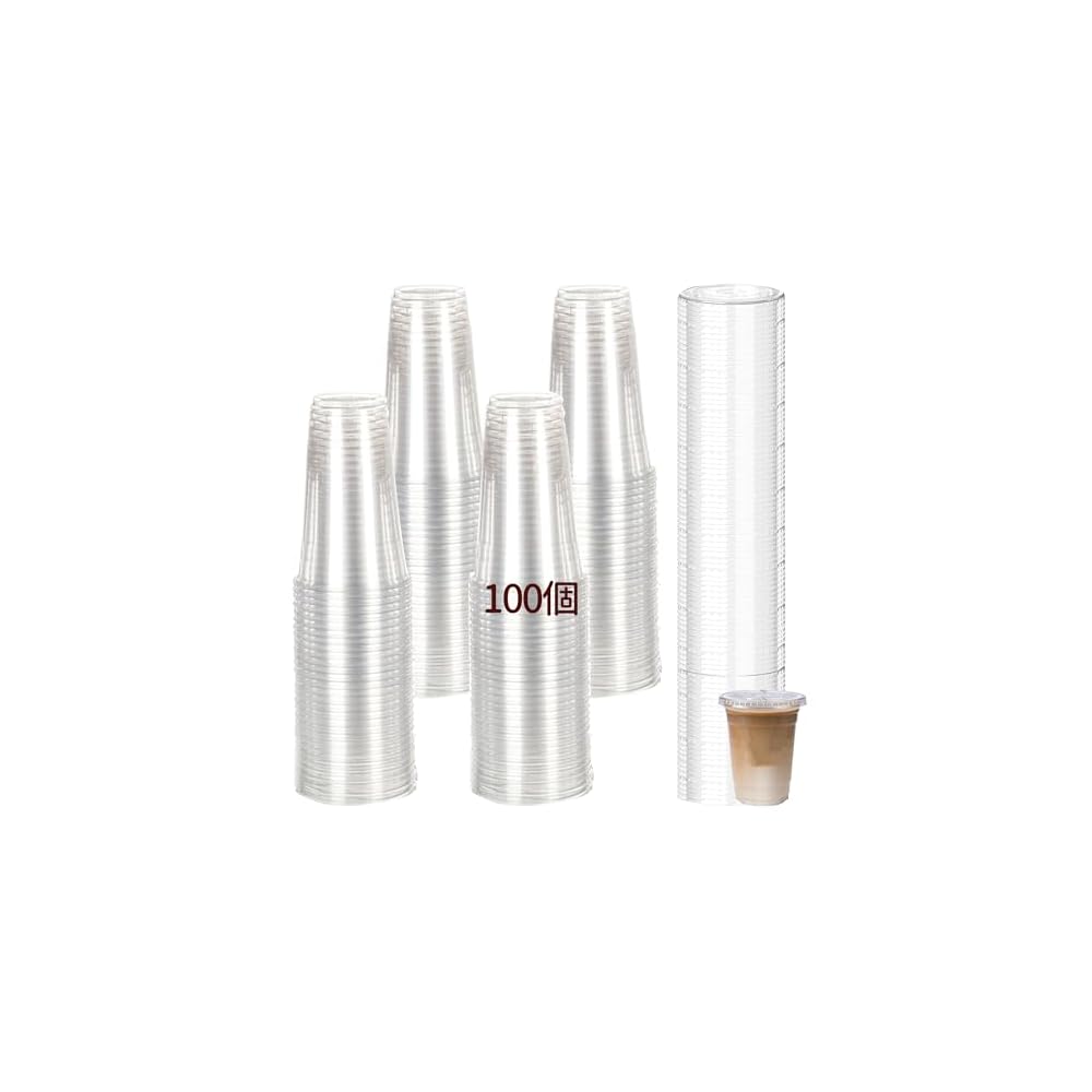 Desirable Clear Plastic Cups, BPA-Free, Disposable Cups for Cold Drinks (Coffee, Iced Tea,