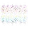 Metallic Gold Eye Tattoo Stickers, Temporary Foil Face Stickers for Party Makeup, Waterproof Flash Eye Tattoos for Festival, Rave, Halloween, Club