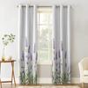 Фиолетовые цветы лаванды, оконные занавески для гостиной, спальни, домашний декор, кухня, оконные шторы